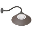 NUVO Lighting 65-662 LED Gooseneck, 30W/40W/50W, CCT Selectable 3K/4K/5K, Bronze, 120-277V, With Photocell