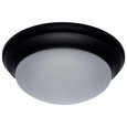 NUVO Lighting NUV-62-689 25W - Flush Mount Twist & Lock Fixture - LED - 14 in. - Matte Black Finish - Frosted Glass