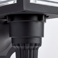 NUVO Lighting SF77-896 1-Light, 17in Coach Lantern with Finial, Beveled Acrylic Panels, Black Finish
