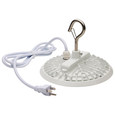 NUVO Lighting 65-974 80W, Hi-Pro Shop Light with Plug, 8in Dia., 4000K, White Finish, 120V