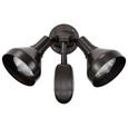 NUVO Lighting SF76-531 2 Light, 14in, Flood Light, Exterior, PAR38 with Adjustable Swivel & Motion Sensor, Bronze Finish