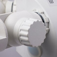 NUVO Lighting 65-717 LED Security Light, Dual Head, Motion Sensor Included, White Finish, 4000K