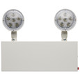 Satco Lighting SAT-67-132 Emergency Light, 90min Ni-Cad backup, 120-277V, Dual Head, Universal Mounting, Steel/NYC