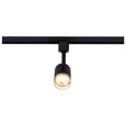 NUVO Lighting NUV-TH637 12 Watt LED Small Cylindrical Track Head - 3000K - Matte Black and Brushed Brass Finish