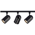NUVO Lighting TK323 3 Light, R30, Bullet Cylinder Track Kit, 4 foot Track, Black