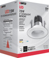 SATCO Lighting S9729 7.5W LED Downlight Retrofit, 4in Baffle, 3000K, GU5.3 socket for MR16 retrofit, 12V