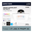 SATCO Lighting S11569 10.5W, LED Retrofit Downlight, 4in Square, Starfish IOT, RGB & Tunable White, 120V, 90 CRI, White Finish SATCO Lighting S11569 10.5W, LED Retrofit Downlight, 4in Square, Starfish IOT, RGB & Tunable White, 120V, 90 CRI, White Finish