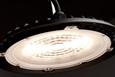 NUVO Lighting 65-961 60W, Hi-Pro Shop Light with Plug, 8in Dia., 4000K, Black Finish, 120V