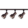 NUVO Lighting TK361 3 Light, R30, Step Cylinder Track Kit, 4 foot Track, Russet Bronze
