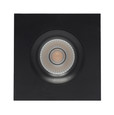 SATCO Lighting S11628 12W LED Direct Wire Downlight, Gimbaled, 3.5in, 3000K, 120V, Dimmable, Square, Remote Driver, Black