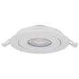Satco Lighting SAT-S11840 9 Watt - CCT Selectable - LED Direct Wire Downlight - Gimbaled - 4 Inch Round - Remote Driver - White