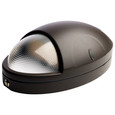 NUVO Lighting NUV-65-880 Oval Small Emergency Wall Pack - LED - CCT Selectable - Photocell - Bronze Finish