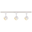 NUVO Lighting TK403 Track Lighting Kit, 12W LED, 3000K, 4 foot Track, 36 degree, Round shape, White finish