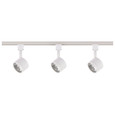 NUVO Lighting TK403 Track Lighting Kit, 12W LED, 3000K, 4 foot Track, 36 degree, Round shape, White finish