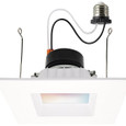 Satco Lighting SAT-S11571 13 Watt - LED Retrofit Downlight - 5-6 Inch Square - Starfish IOT - RGB & Tunable White - 120 Volt - 90 CRI - White Finish