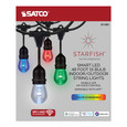 SATCO Lighting S11291 48Ft, 15-S14 Lamp, LED String Light, Starfish IOT, RGBTW