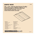 NUVO Lighting 65-696 2X2 Emergency Backup, Double Basket LED Troffer Fixture, Wattage Selectable, CCT Selectable, Lumens Selectable