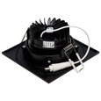 SATCO Lighting S11628R1 12W LED Direct Wire Downlight, Gimbaled, 3.5 Inch, CCT Selectable, Square, Remote Driver, 840 Lumens, 120V