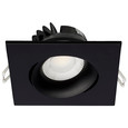 SATCO Lighting S11628R1 12W LED Direct Wire Downlight, Gimbaled, 3.5 Inch, CCT Selectable, Square, Remote Driver, 840 Lumens, 120V