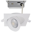 Satco Lighting SAT-S11841 9 Watt - CCT Selectable - LED Direct Wire Downlight - Gimbaled - 4 Inch Square - Remote Driver - White