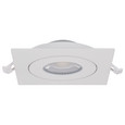 SATCO Lighting S11841 9W, CCT Selectable, LED Direct Wire Downlight, Gimbaled, 4in Square, Remote Driver, White