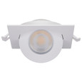 Satco Lighting SAT-S11841 9 Watt - CCT Selectable - LED Direct Wire Downlight - Gimbaled - 4 Inch Square - Remote Driver - White