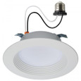 Satco Lighting SAT-S11800R1 6.7 Watt LED Downlight Retrofit - 4 Inches - CCT Selectable - Round - White Finish - 120 Volt