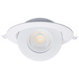 Satco Lighting SAT-S11860 15 Watt - CCT Selectable - LED Direct Wire Downlight - Gimbaled - 6 Inch Round - Remote Driver - White