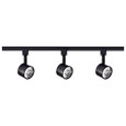 NUVO Lighting TK404 Track Lighting Kit, 12W LED, 3000K, 4 foot Track, 36 degree, Round shape, Black finish