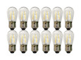 Satco Lighting SAT-S8020 24FT - LED String Light - Includes 12-Light Filament LED bulbs - With Plug