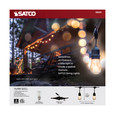 Satco Lighting SAT-S8020 24FT - LED String Light - Includes 12-Light Filament LED bulbs - With Plug