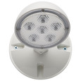 Satco Lighting SAT-67-136 Remote Emergency Light, Low-Voltage Backup, Single Head, White Finish, Wet Location Rated