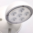 Satco Lighting SAT-67-136 Remote Emergency Light, Low-Voltage Backup, Single Head, White Finish, Wet Location Rated