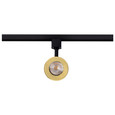 NUVO Lighting TH643 12W LED Cinch Track Head, 3000K, Matte Black and Brushed Brass Finish