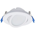 Satco Lighting SAT-S11878 11 Watt - 4" - Directional Low-Profile Downlight - CCT Selectable - 120 Volt - White Finish