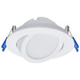 SATCO Lighting S11878 11W, 4in, Directional Low-Profile Downlight, CCT Selectable, 120V, White Finish