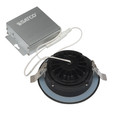 SATCO Lighting S11619 12W LED Direct Wire Downlight, Gimbaled, 4in, 3000K, 120V, Dimmable, Round, Remote Driver, Black