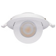 Satco Lighting SAT-S11293 9 Watt - LED Gimbaled Downlight - 4 Inch - RGB & Tunable White - Round - Starfish IOT - White Finish - 650 Lumens - 120-277 Volt
