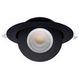 Satco Lighting SAT-S11862 15 Watt - CCT Selectable - LED Direct Wire Downlight - Gimbaled - 6 Inch Round - Remote Driver - Black