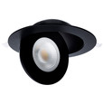 SATCO Lighting S11862 15W, CCT Selectable, LED Direct Wire Downlight, Gimbaled, 6in Round, Remote Driver, Black