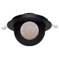 Satco Lighting SAT-S11294 9 Watt - LED Gimbaled Downlight - 4 Inch - RGB & Tunable White - Round - Starfish IOT - Black Finish - 650 Lumens - 120-277 Volt