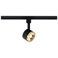 NUVO Lighting TH645 12W LED Track Head, Round, 3000K, Matte Black and Brushed Brass Finish