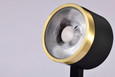 NUVO Lighting TH645 12W LED Track Head, Round, 3000K, Matte Black and Brushed Brass Finish