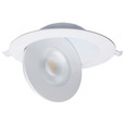 Satco Lighting SAT-S11295 15 Watt - LED Gimbaled Downlight - 6 Inch - RGB & Tunable White - Round - Starfish IOT - White Finish - 1200 Lumens - 120-277 Volt