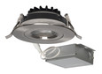 SATCO Lighting S11620 12W LED Direct Wire Downlight, Gimbaled, 4in, 3000K, 120V, Dimmable, Round, Remote Driver, Brushed Nickel