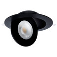 Satco Lighting SAT-S11296 15 Watt - LED Gimbaled Downlight - 6 Inch - RGB & Tunable White - Round - Starfish IOT - Black Finish - 1200 Lumens - 120-277 Volt