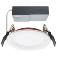 Satco Lighting SAT-S11865 10 Watt LED - Fire Rated 4 Inch Direct Wire Downlight - Round Shape - White Finish - CCT Selectable - 120 Volts - Dimmable - Remote Driver