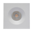 SATCO Lighting S11633 12W LED Direct Wire Downlight, 3.5in, 3000K, 120V, Dimmable, Square, Remote Driver, White