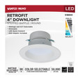 SATCO Lighting S18800 LED Retrofit Downlight, 5/6/7.5 Wattage Selectable, CCT and Lumens Selectable, 120V, Round