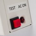 SATCO Lighting 67-124 Combination Red Exit Sign/Emergency Light, 90min Ni-Cad backup, 120/277V, Tri Head, Single/Dual Face, Universal Mounting